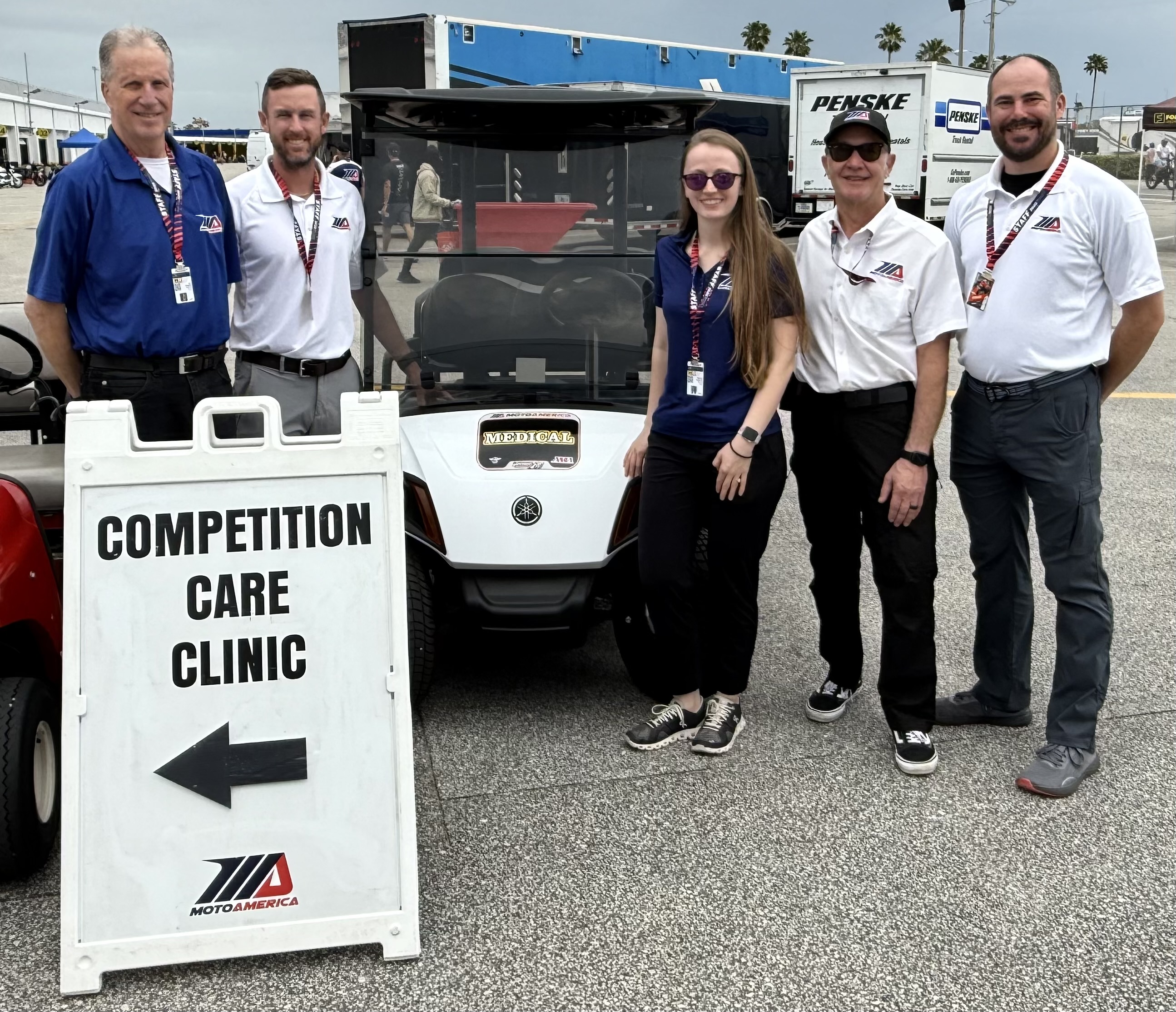 Competition Care Clinic medical team trackside at MotoAmerica